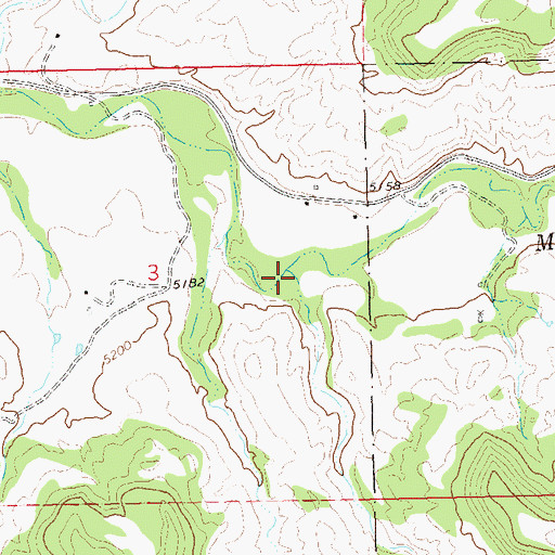 Topographic Map of Littlewater Creek, CO