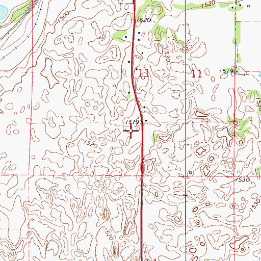 Topographic Map of United Methodist Church, OK