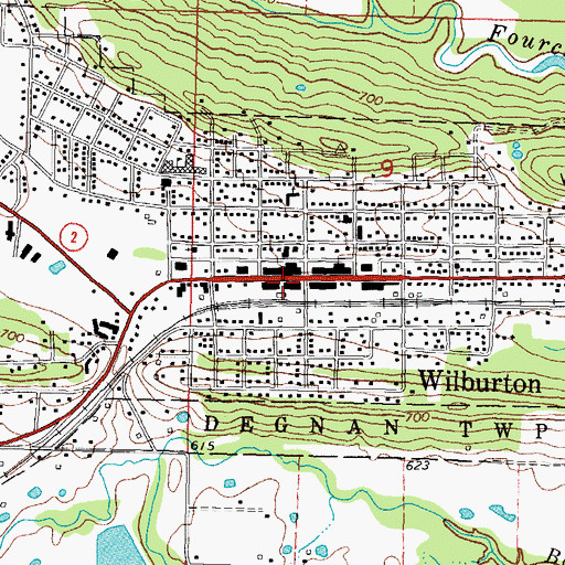 Topographic Map of New Life Restoration Church, OK