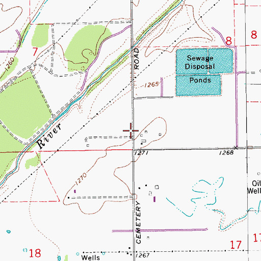 Topographic Map of Westgate Christian Assembly Church, OK