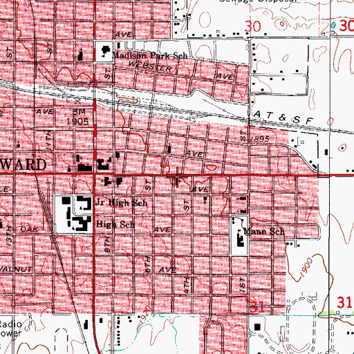 Topographic Map of Church of Christ Annex, OK