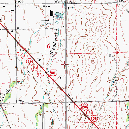 Topographic Map of First Assembly of God Church, OK