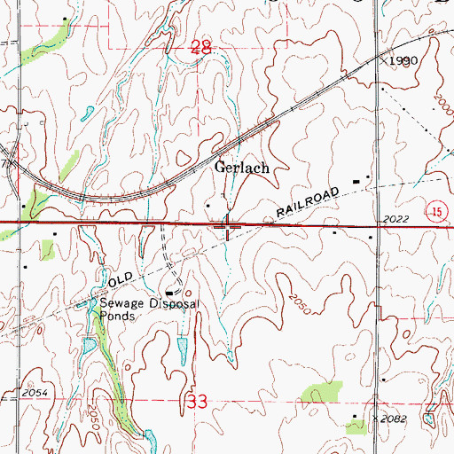 Topographic Map of New Horizon Methodist Church, OK