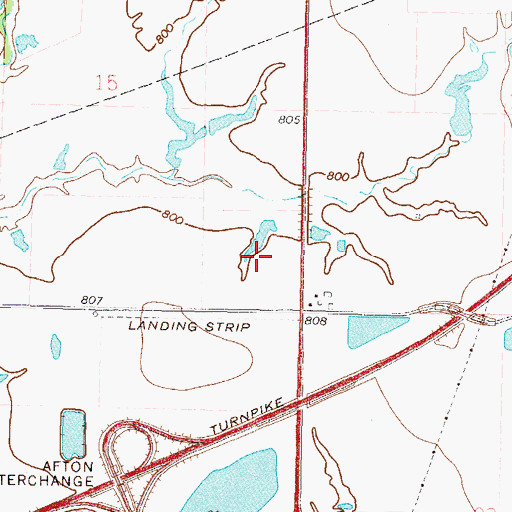 Topographic Map of Northeast Technology Center - Afton, OK
