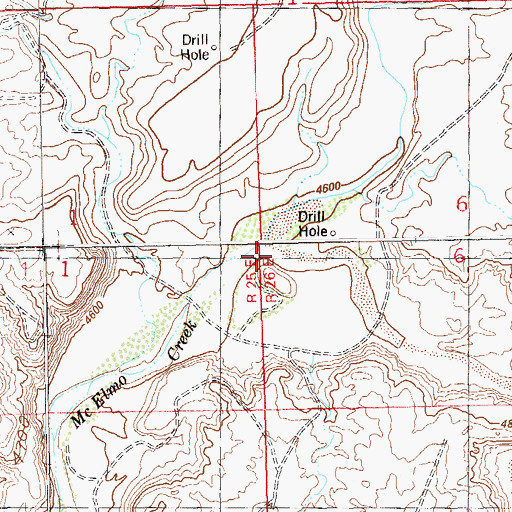 Topographic Map of East Mc Elmo Creek, UT
