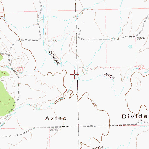 Topographic Map of Duncan Ditch, CO