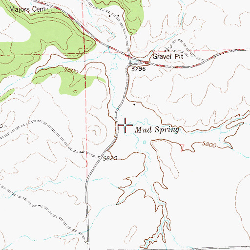 Topographic Map of Mud Spring, CO