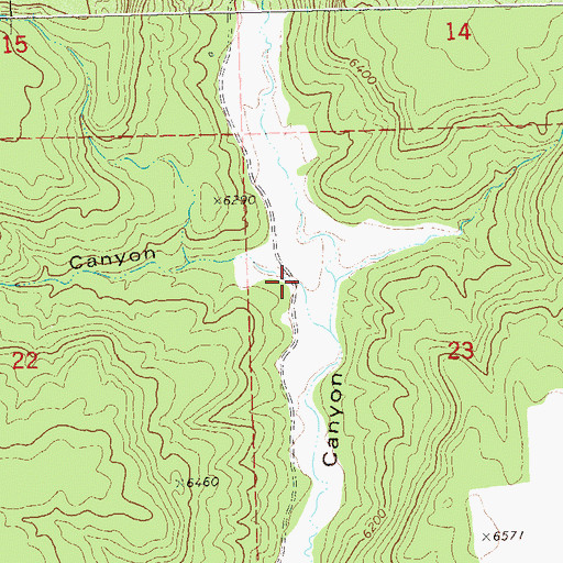 Topographic Map of Morrison Canyon, CO