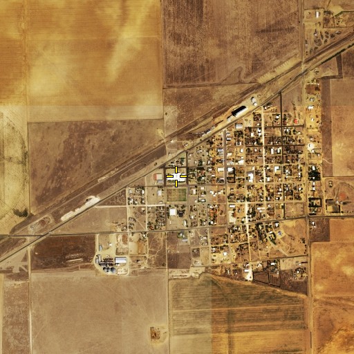 Aerial/Satellite Image of Keyes Public Schools, OK