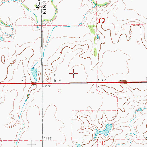 Topographic Map of Chisholm Trail Technology Center, OK