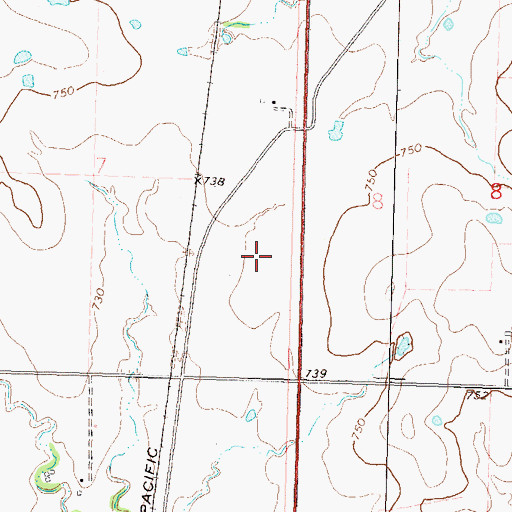 Topographic Map of Oklahoma Union Middle School, OK
