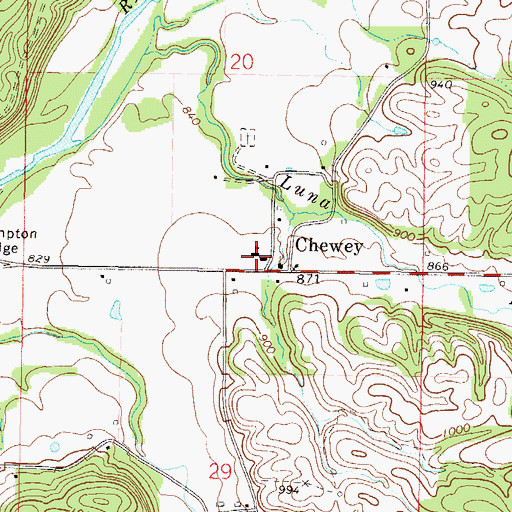 Topographic Map of Skelly Public School, OK