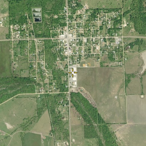 Aerial/Satellite Image of Wapanucka Elementary School, OK