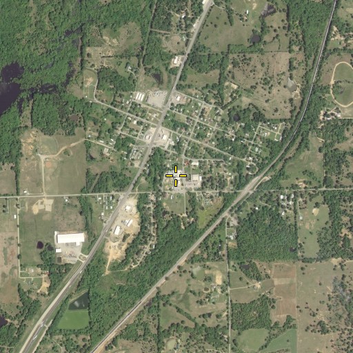 Aerial/Satellite Image of Tushka Elementary School, OK