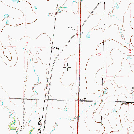 Topographic Map of Oklahoma Union Elementary School, OK
