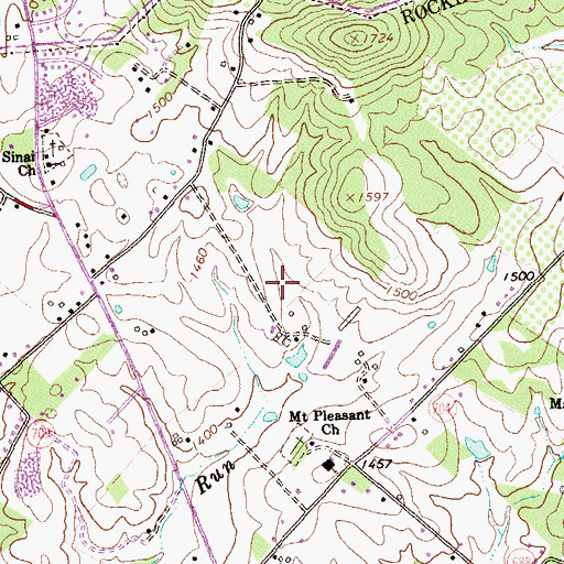 Topographic Map of Rockingham Memorial Medical Center, VA