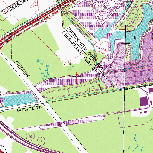 Topographic Map of Lake Forest, VA