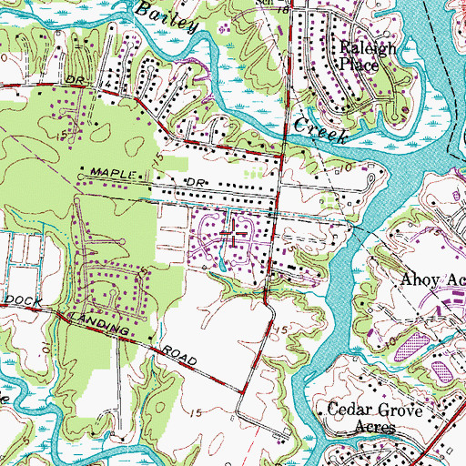 Topographic Map of Scotfield, VA