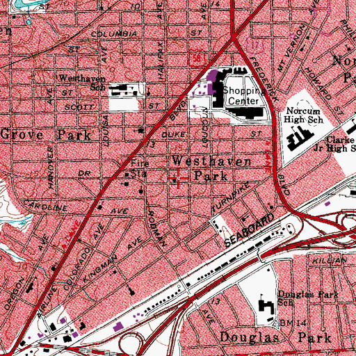 Topographic Map of Church of God, VA