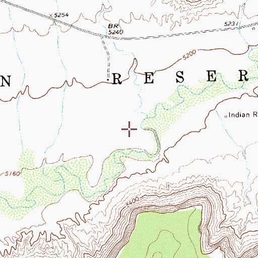 Topographic Map of Mancos Canyon, CO