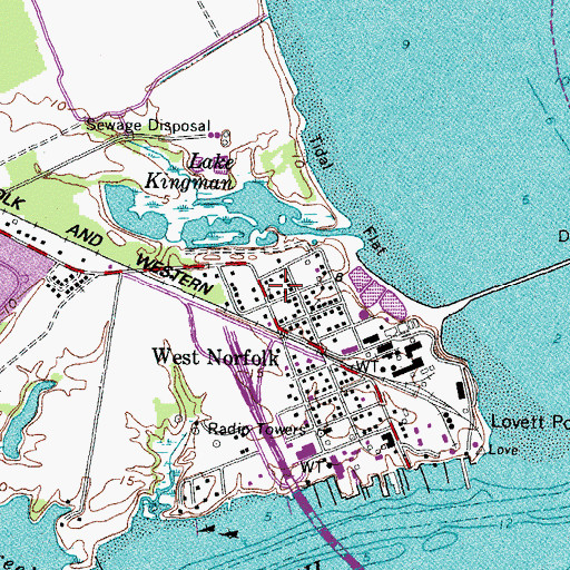 Topographic Map of Fifth Avenue Methodist Episcopal Church (historical), VA