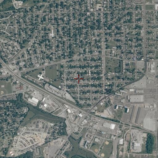 Aerial/Satellite Image of First Baptist Church of South Portsmouth, VA