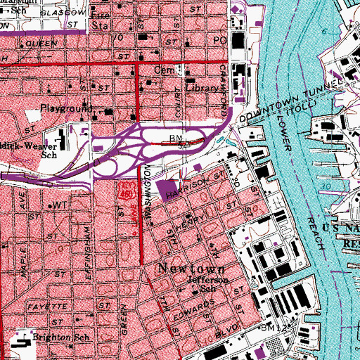 Topographic Map of First Friends Church (historical), VA