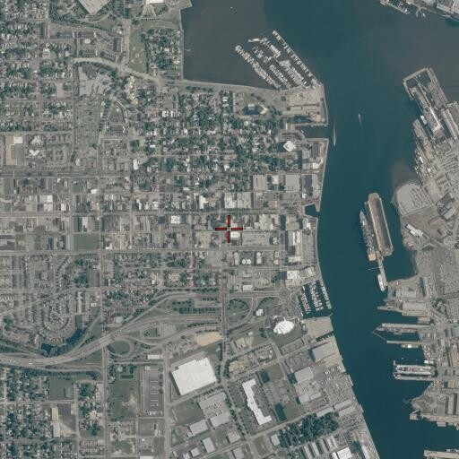 Aerial/Satellite Image of First Presbyterian Church, VA