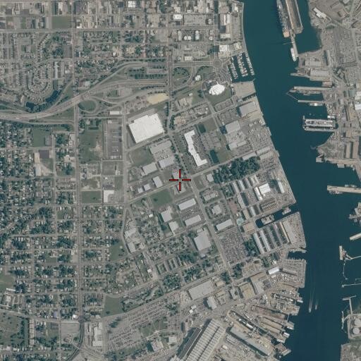 Aerial/Satellite Image of Fourth Street Baptist Church, VA