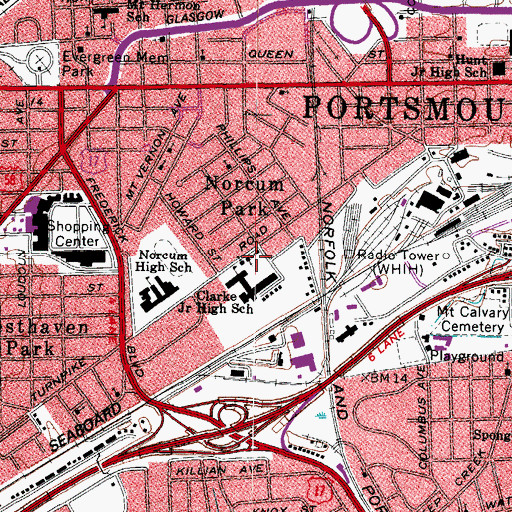 Topographic Map of House of Prayer for All People, VA