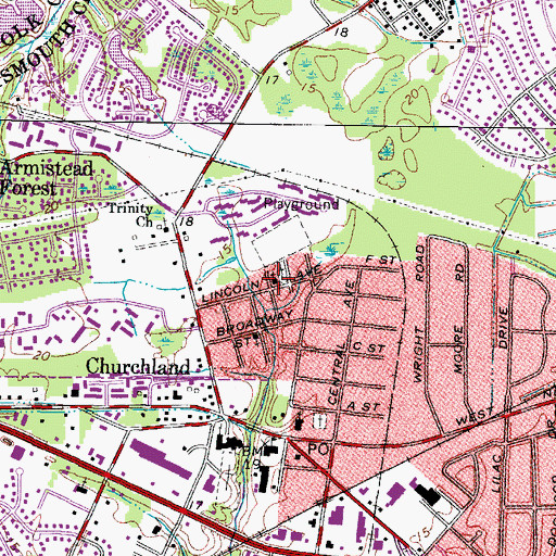 Topographic Map of New Beginning Christian Center, VA