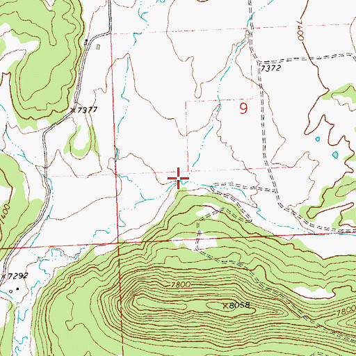 Topographic Map of Spring Gulch, CO