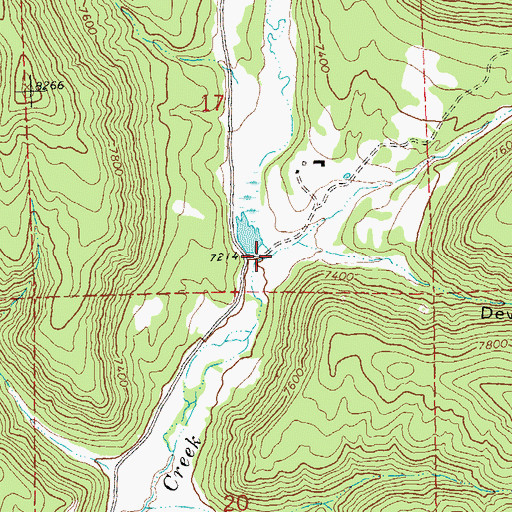 Topographic Map of Deadman Gulch, CO