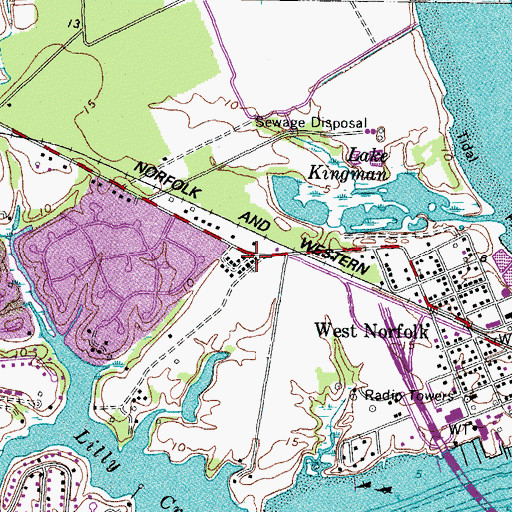 Topographic Map of Sweethaven Baptist Church, VA