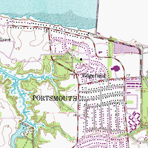 Topographic Map of Windy Pines, VA