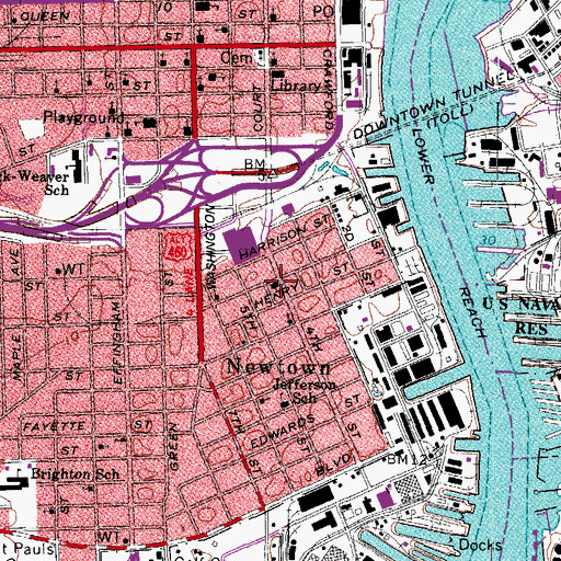 Topographic Map of Wright Memorial Methodist Episcopal Church, VA