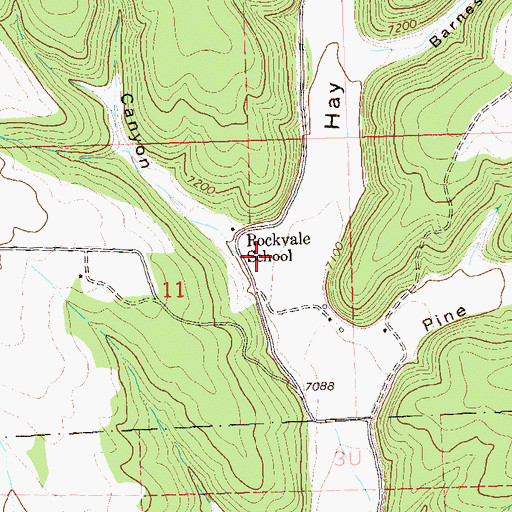 Topographic Map of Schoolhouse Canyon, CO