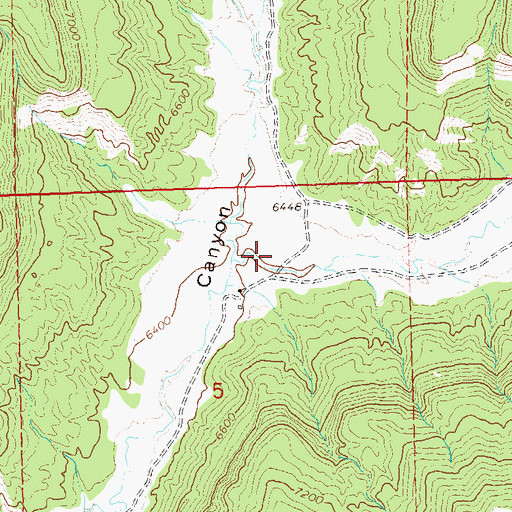 Topographic Map of East Canyon, CO