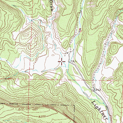Topographic Map of Hopkins Draw, CO