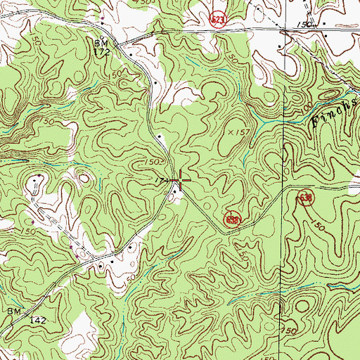 Topographic Map of China Hill, VA