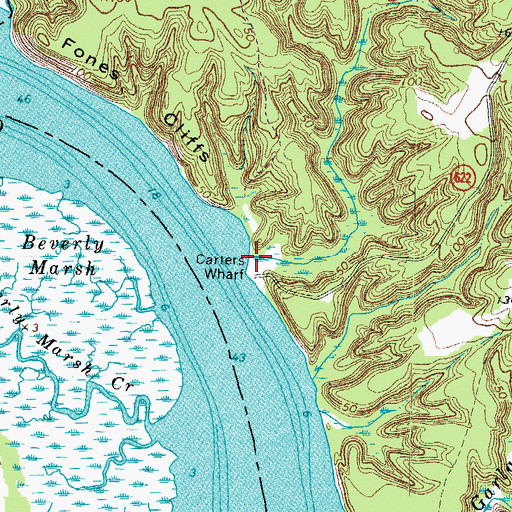 Topographic Map of Clift Creek, VA