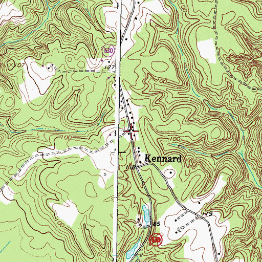 Topographic Map of Cobham Park School (historical), VA