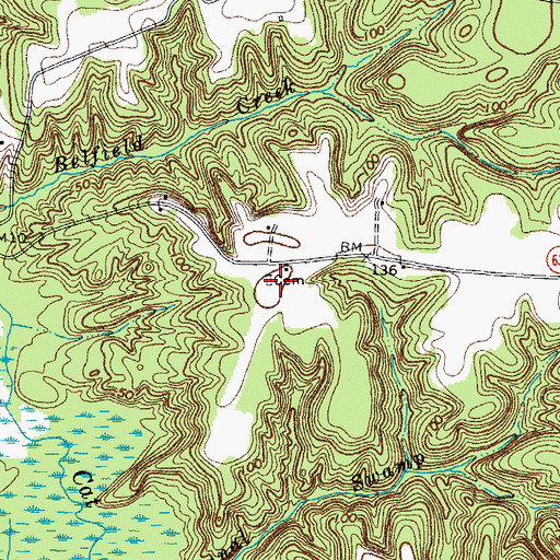 Topographic Map of Rock Springs Hill, VA