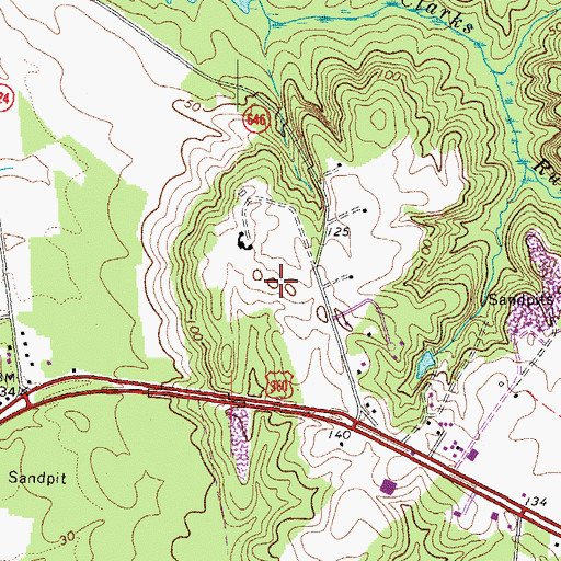 Topographic Map of Smith Hill, VA