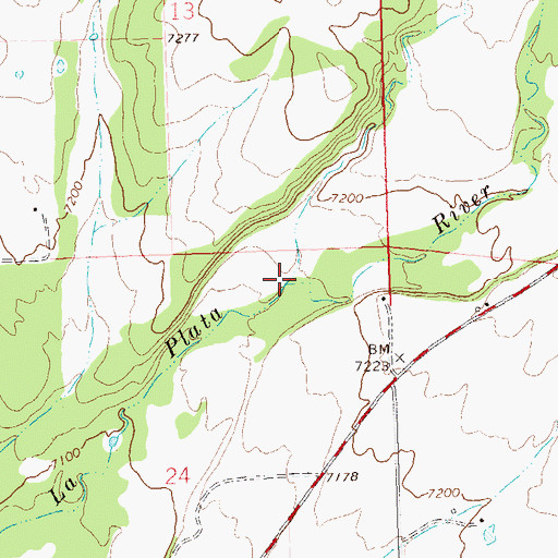 Topographic Map of Soldiers Draw, CO