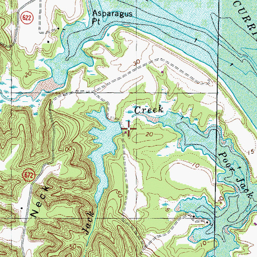 Topographic Map of Broadhurst Plantation (historical), VA