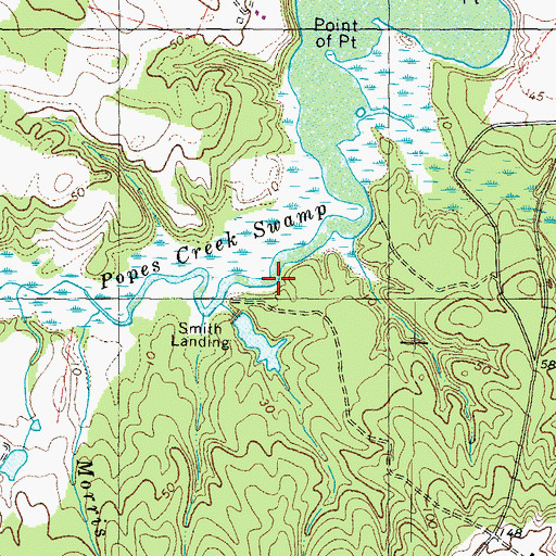 Topographic Map of Dixon Stop, VA