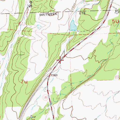 Topographic Map of Spring Gulch, CO