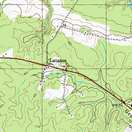 Topographic Map of Gravel Run School (historical), VA