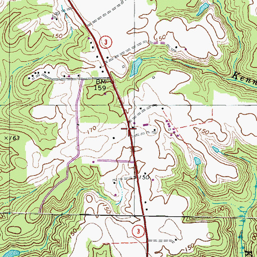 Topographic Map of Hill School (historical), VA